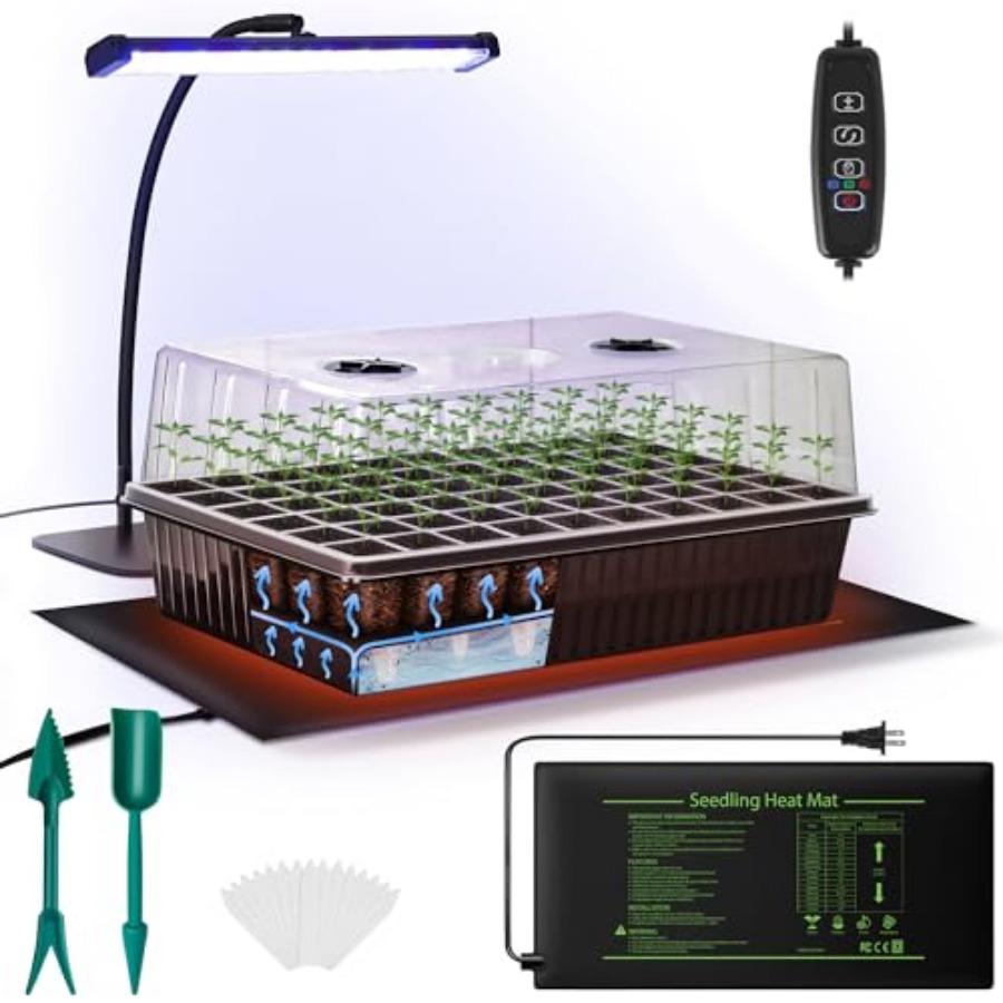 60-Cell Self-Watering Seed Sta - Seedling Heat Mat recension och pris